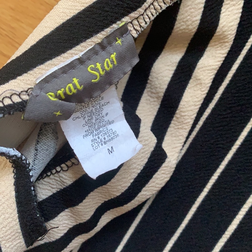 Brat Star Striped Pencil Skirt • M - Picture 2 of 6